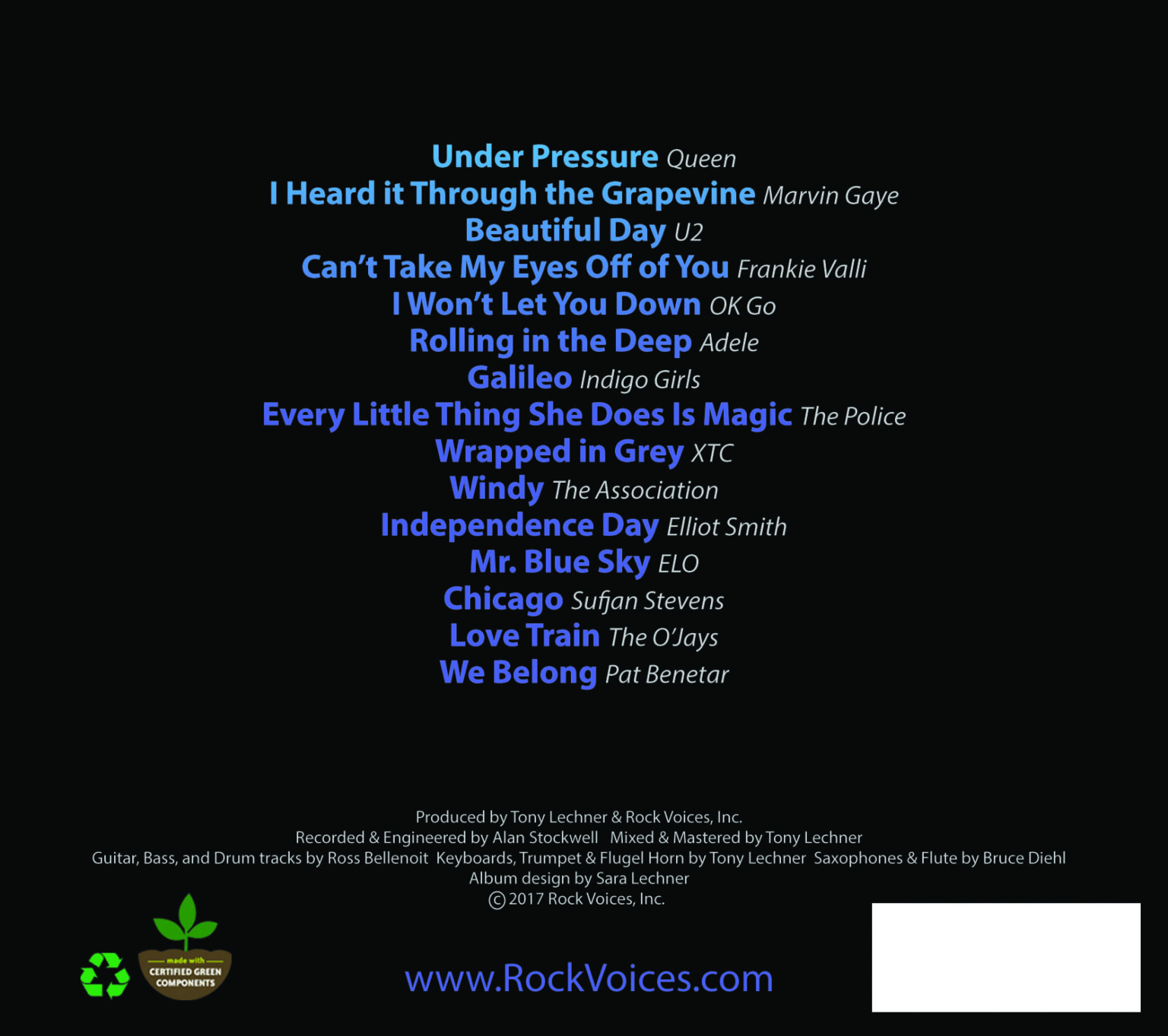 Rock Voices 2016 CD Rock Voices